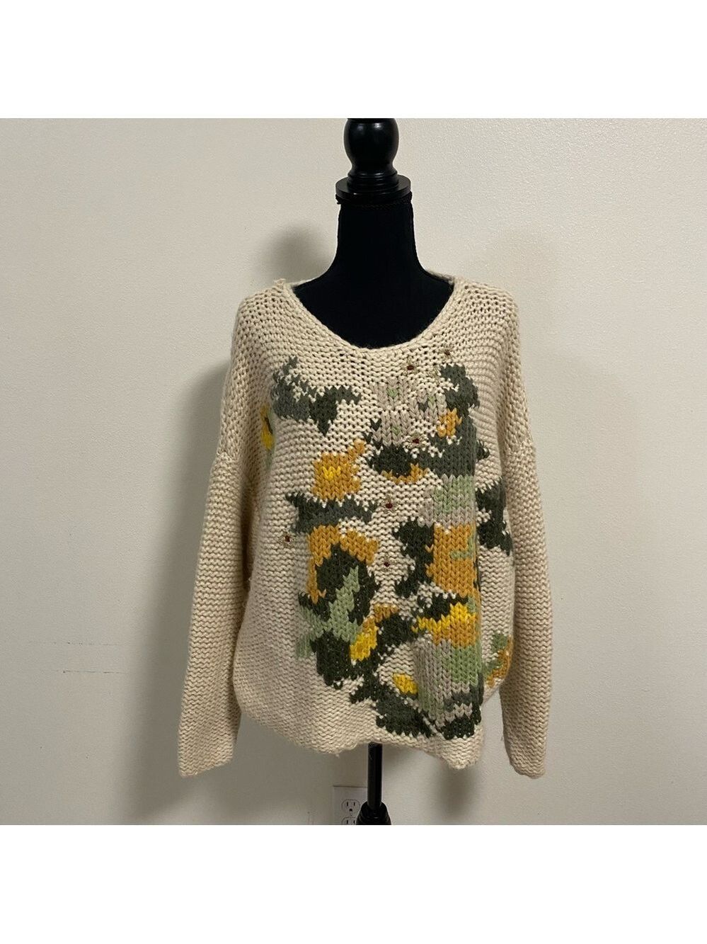 Mes Demoiselles Sweater Women’s Size 2/Medium Apennine Ejas Pullover Chunky Knit
